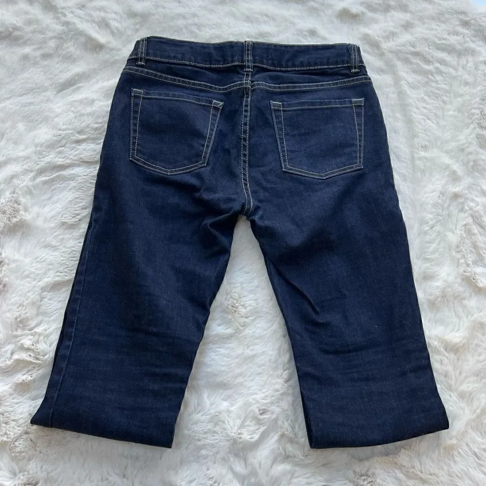 Mini Boden Slim Fit Jeans Dark Wash Denim Adjustable Waist Kids / Girls 14Y